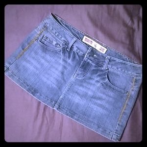 Stretch Denim Mini Skirt